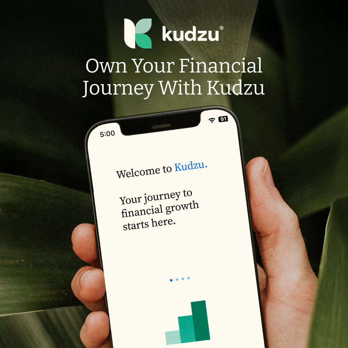 KudzuMoney's tweet image. Your money, your toolkit.

Kudzu helps you track spending, save smarter, and plan for life’s financial goals, all in one app.

Sign up today and see how easy managing money can be: brnw.ch/21wX9Q7 

#KudzuMoney #FinancialTools #LetsGetGrowing
