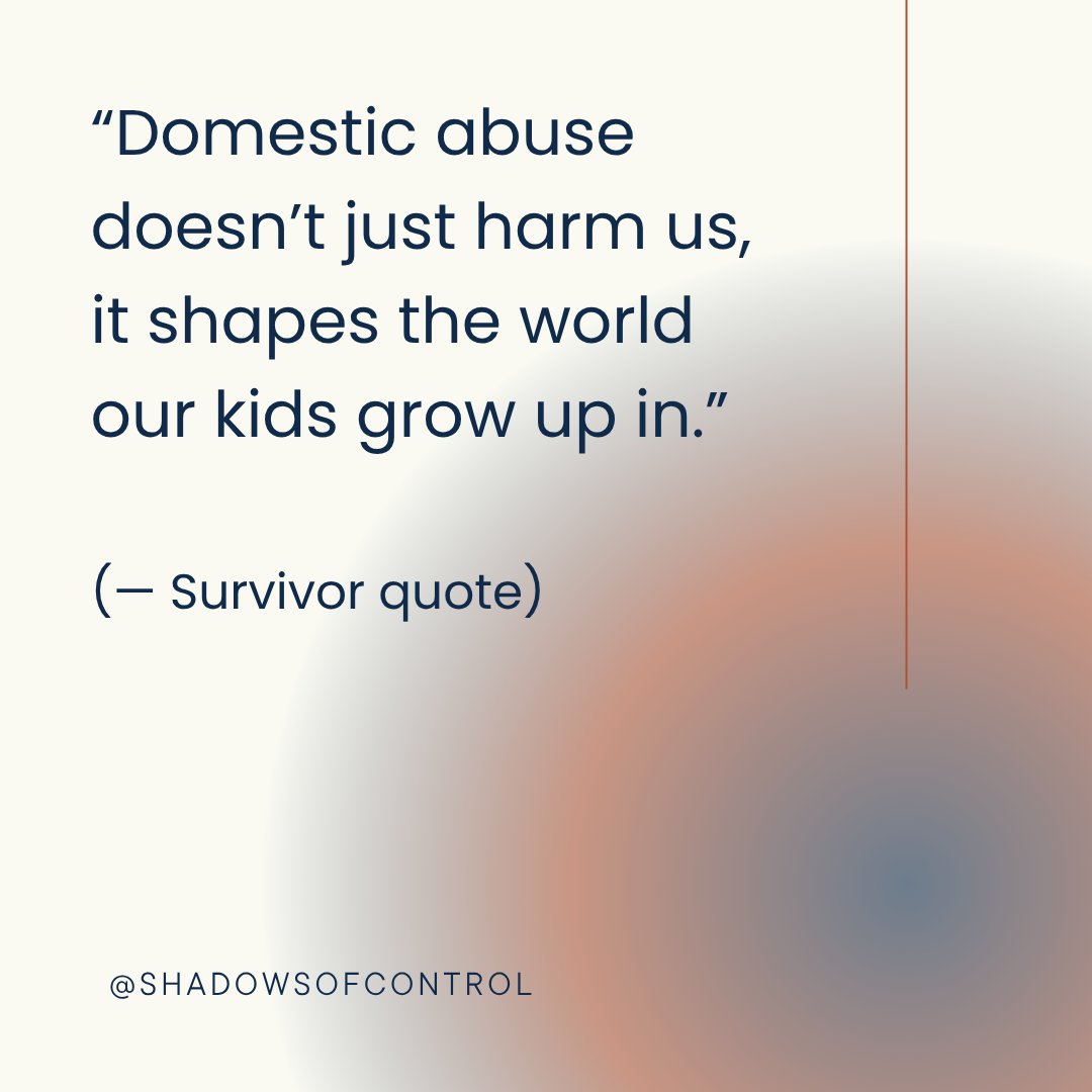 Abuse doesn’t stop at the victim. Children absorb the fear, the control, the silencing. It shapes their emotional development, beliefs, and sense of safety.
#DomesticAbuseAwareness