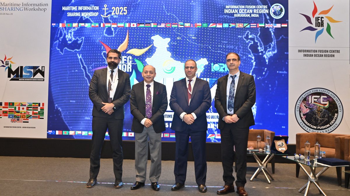 4 of 6

🚢⚓ The Shipping Industry Panel discussion at #MISW25 brought together leaders from <a href="/Maersk/">Maersk</a>, <a href="/cmacgm/">CMA CGM Group</a> &amp; Fleet Management Ltd to share frontline insights on maritime security operations in #IOR.

From crew safety to risk mitigation, the session reinforced that “resilient