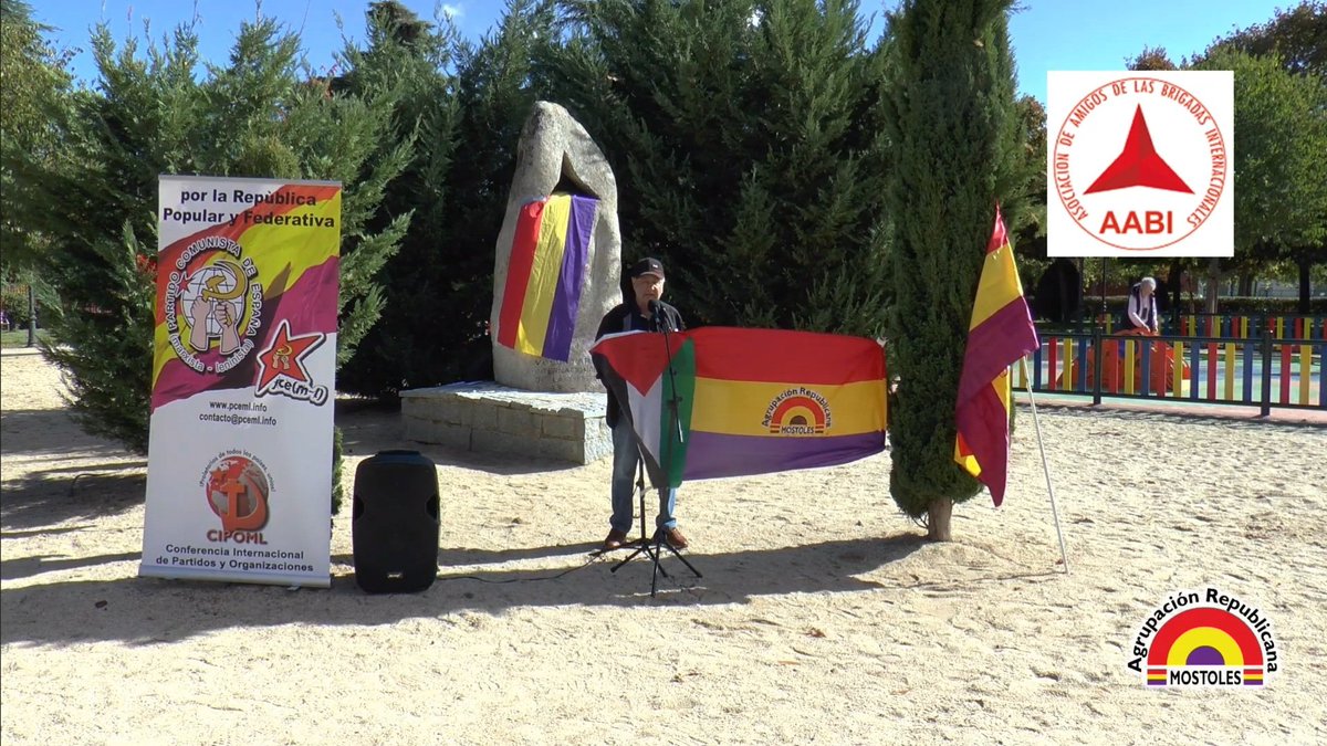 Hace unos días participamos en el XIII acto homenaje a las Brigadas Internacionales en Móstoles, donde pudo intervenir nuestro compañero Jesús.

¡Viva las Brigadas Internacionales! ✊🏼🚩