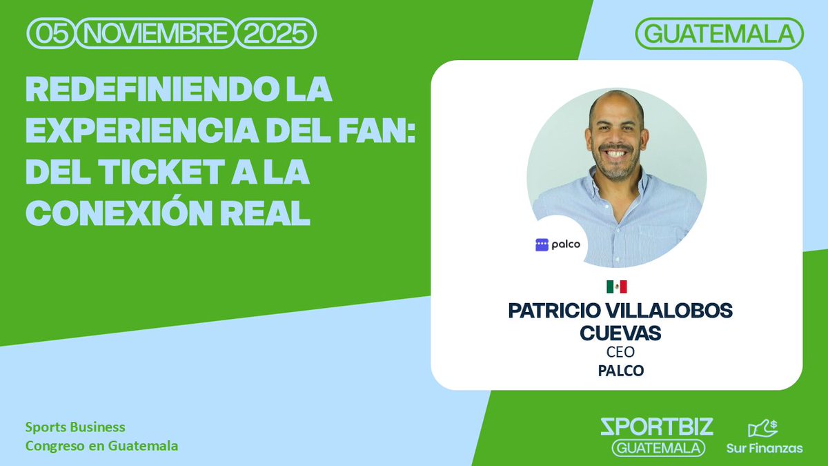 📢 Anuncio de Programa
SPORTBIZ GUATEMALA 2025 – Sur Finanzas
Redefiniendo la experiencia del fan: del ticket a la conexión real

¡Viví la evolución del fan engagement en SPORTBIZ GUATEMALA 2025!

#SPORTBIZ #SPORTBIZGUATEMALA #SURFINANZAS