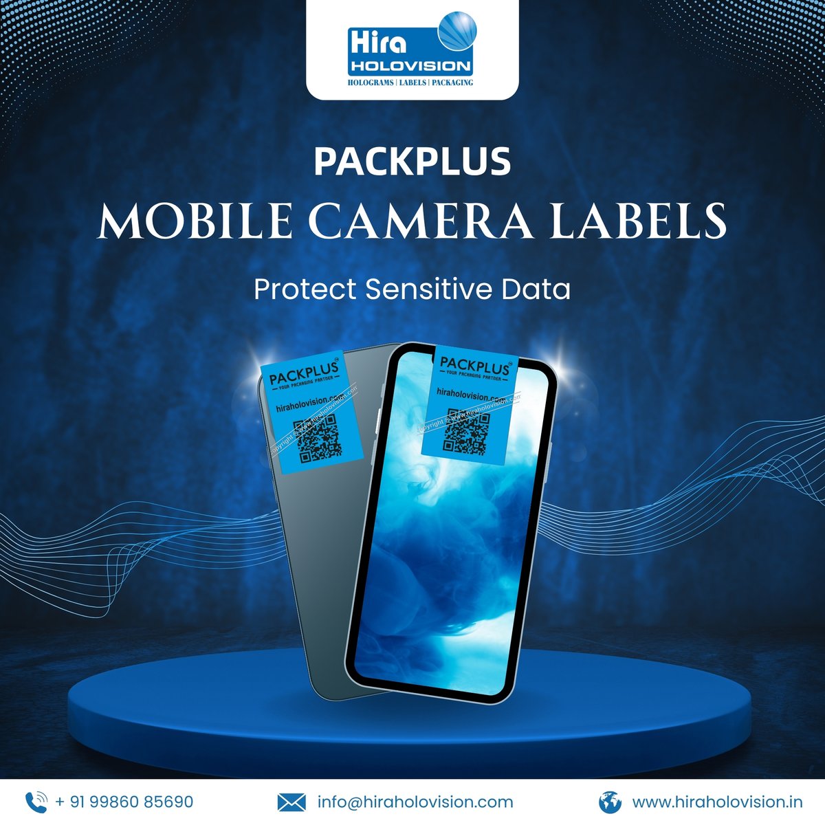 HHolovision's tweet image. Protect sensitive spaces with Hira Holovision’s Packplus Mobile Camera Security Labels — tamper-evident stickers that prevent unauthorized photography in labs, offices, and defence sectors.

Learn more: hiraholovision.in/products/packp…

#HiraHolovision #MobileCameraLabels #TamperEvident