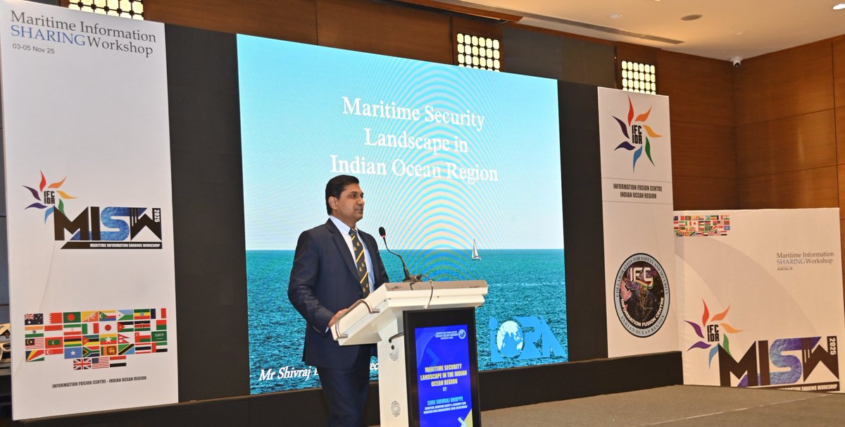 6 of 6

Mr. Shivraj Dhuppe, Director (Maritime Safety &amp; Security), <a href="/IORAofficial/">IORA</a>, delivered an insightful address on the #maritimesecurity landscape in the #IOR, stressing that “regional security begins with regional dialogue.”

The session highlighted the urgent need for