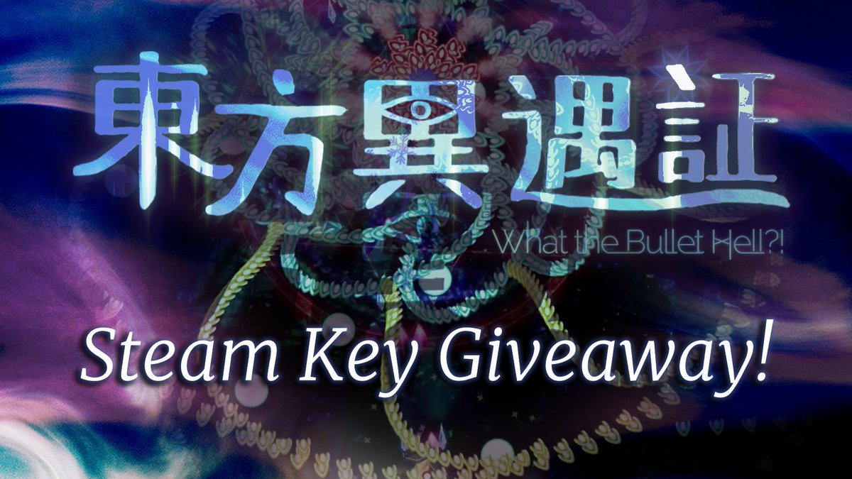 CCyoltose40753's tweet image. Steam Key Giveaway!
I’m giving away 2 keys for upcoming Touhou fan game, Touhou Iyuushou ~ What the Bullet Hell?! 

Like ❤️ &amp;amp; Repost 🔁 to join!
Winners in 3 days!
#touhouproject  #indiegames #STG #Steam #touhou #東方Projectᅠᅠᅠᅠ