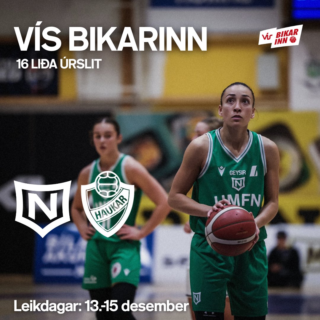Titilvörnin í VÍS bikarnum hjá Ljónynjunum hefst á alvöru leik gegn Íslandsmeisturum Hauka, strax í 16 liða úrslitum!

Verðugt verkefni sem bíður okkar stelpna. 
Leikdagar verða 13.-15. des.

Minnum síðan á Njarðvík-Hamar/Þór í IceMar höllinni annað kvöld.

Áfram Njarðvík!
