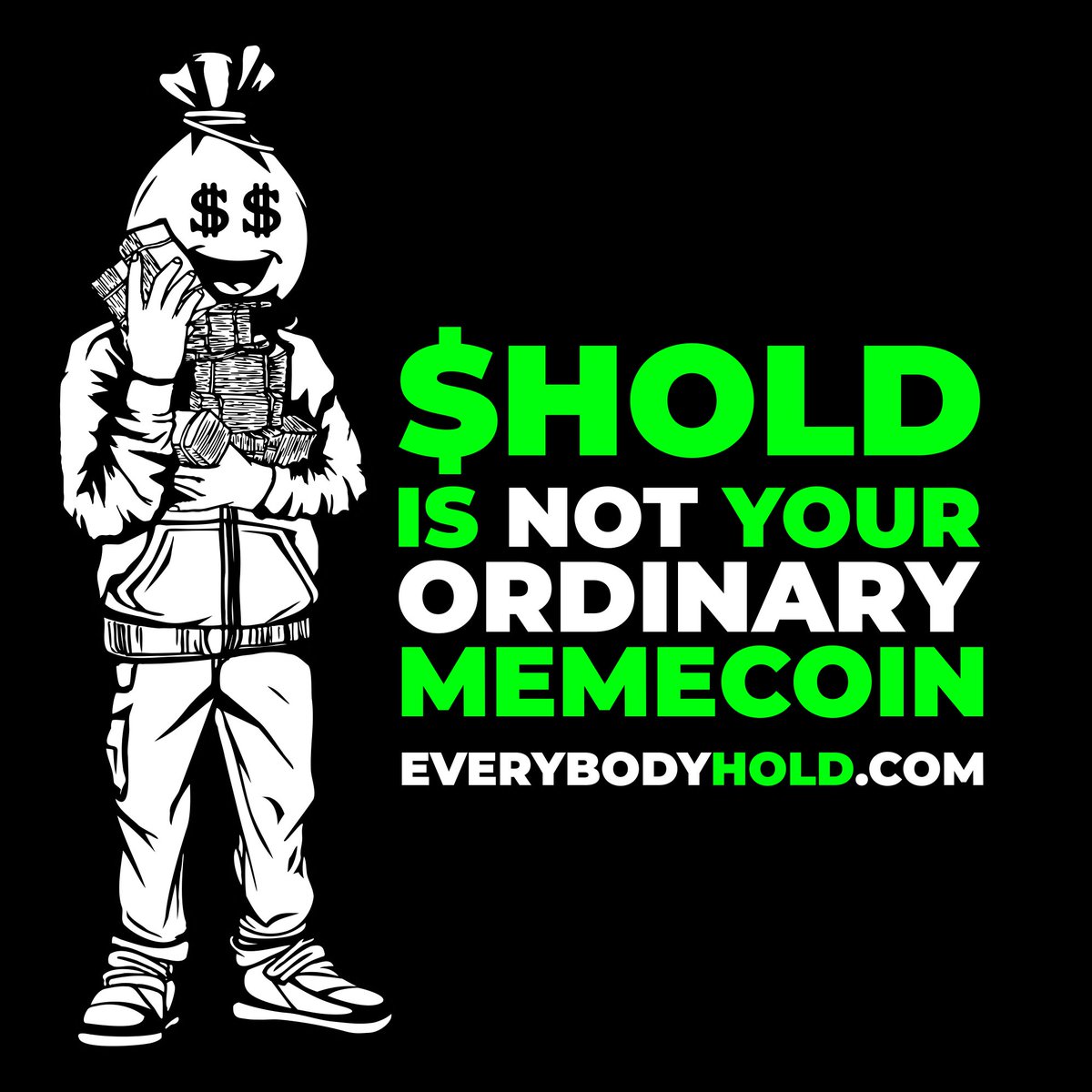 BTFDMagicPants's tweet photo. Why I HOLD and Why Our Community Might Be The Example

Everyone says, “If we rallied behind one real meme project, the rest would follow.”

I agree and I think that project is $HOLD @everybodyholdX.
Not because it’s loud. Because it’s fair, transparent, and owned by the people.

The Short Story
$HOLD didn’t arrive with fireworks. No presale. No influencers. No “team allocation.”

It came into the world quietly with a permanently locked contract and 100% of the supply already in circulation. 

No cliffs. No secret unlocks. No levers to pull. Most ignored it. 

A few understood it. Those few didn’t just “invest.” They built tools, threads, explainers, little bits of culture one day at a time.

Through dips and boredom, they kept showing up. Two years later, they still are. 

Why We’re That Community

Fair foundation. When the rules are fair, people play for the long game. Our contract is locked, supply’s out, and control sits with the holders.

Aligned incentives. No team treasury lurking. No unlock calendar. We win together or not at all.

Builders over bystanders. We don’t beg for handouts or listings. If you want $HOLD, you buy it like everyone else on Uniswap. Platforms don’t “gift” us value; they earn it by listing something real.

On-chain transparency. Anyone can check liquidity, holders, and activity. No mystery. No myths.

Cultural spine. Showing up daily matters more than trending hourly. That’s how conviction compounds.

What This Means for the Meme Economy

If retail is going to care again, they need a reason to believe.
Not another new face, not another narrative pivot an example.
A community that believes, builds, and shows up without a central controller.

That’s the $HOLD @everybodyholdX blueprint.