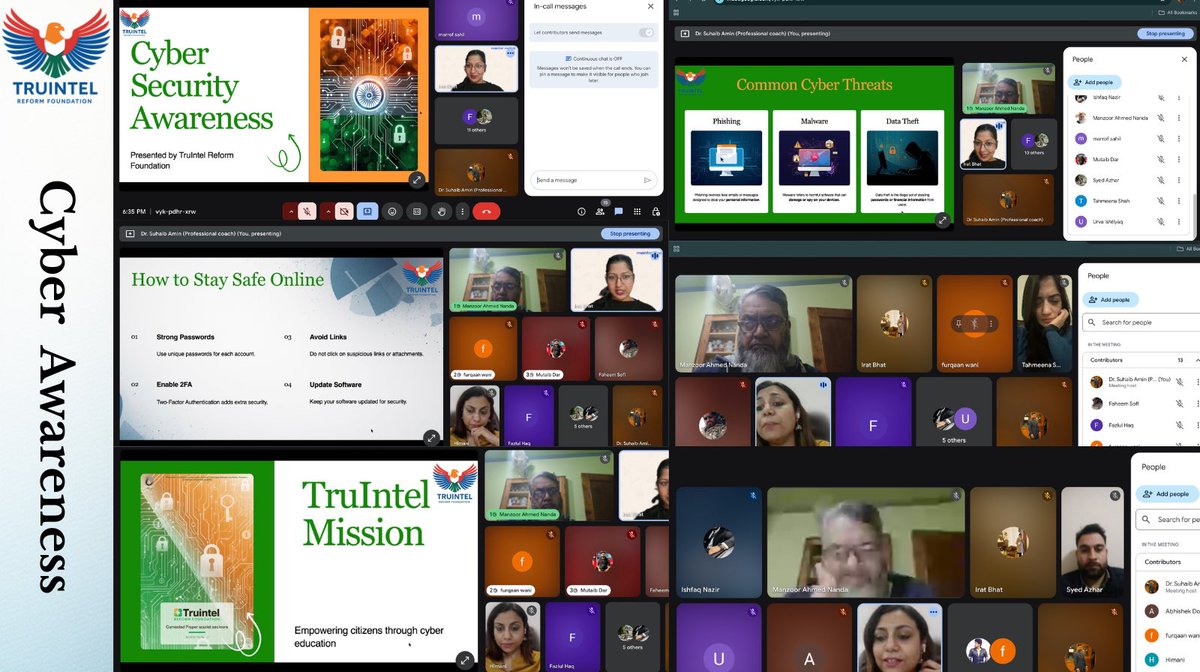 TruIntel_Reform's tweet image. Today, we conducted an insightful session on Cyber Safety and Digital Responsibility, focusing on real-world cyber threats and practical safety measures.

#TruIntelReformFoundation #CyberAwareness #CyberSecurity #DigitalIndia #OnlineSafety #AwarenessDrive #DigitalEmpowerment