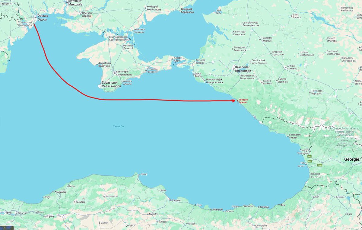 C’est encore mieux que les premiers rapports 😁

L’attaque contre le port de Touapsé a été menée à l'aide de 12 drones de combat. 
Conséquences rapportées par « dosye shpiona » :

• un petit navire « Nord » a été détruit.
• Incendie à bord du pétrolier « POLLUX » (Panama),