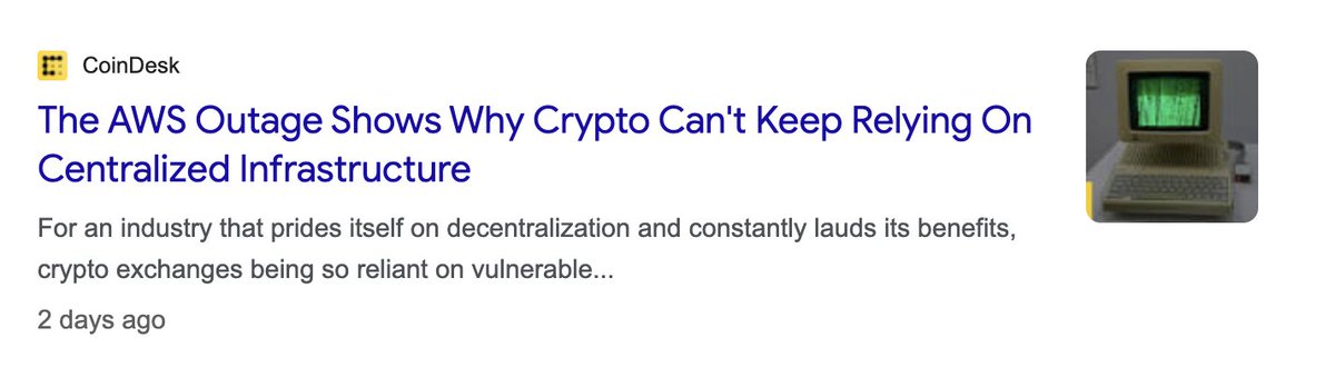 Decentralized systems should not rely on centralized components.

Otherwise, the system will be as fragile as its weakest link.

It's time to make the switch to a censorship-resistant, decentralized cloud.