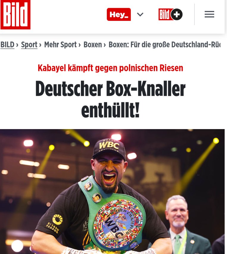 Bild już podał: 🇩🇪 Agit Kabayel (26-0, 18 KO) kontra 🇵🇱 Damian Knyba (17-0, 11 KO): 10 stycznia w mieszczącej 13,000 fanów sali w Oberhausen,  konferencja zapowiadająca walkę w środę w Dusseldorfie. Walka pokazywana <a href="/DAZNBoxing/">DAZN Boxing</a>