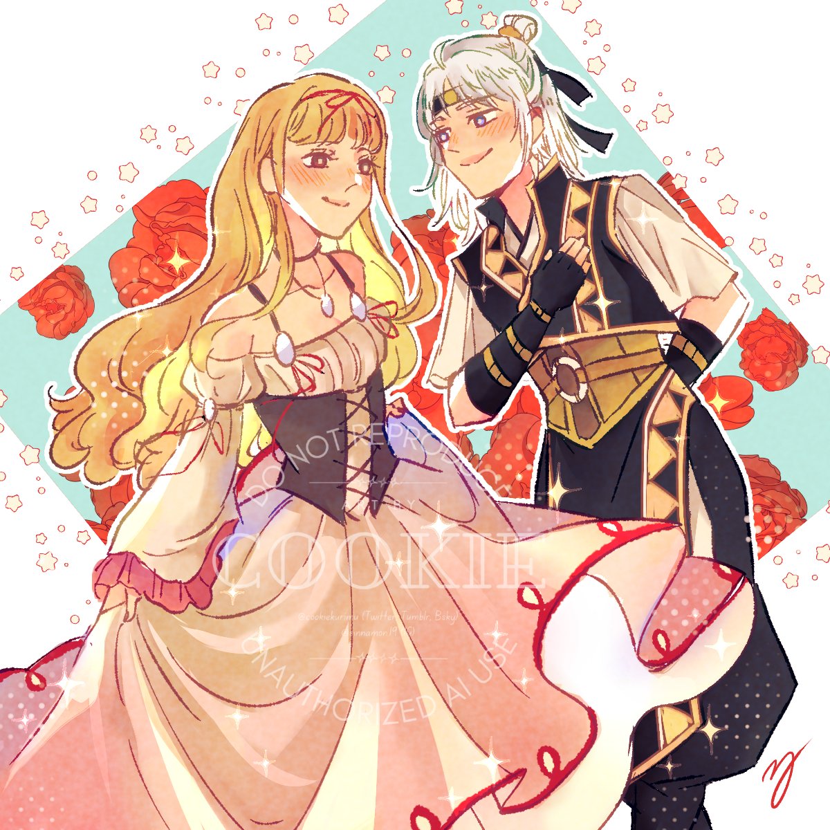 A love story ☺️🩷
#GensuiFanworks #Suikovember2025 #Suikoden5