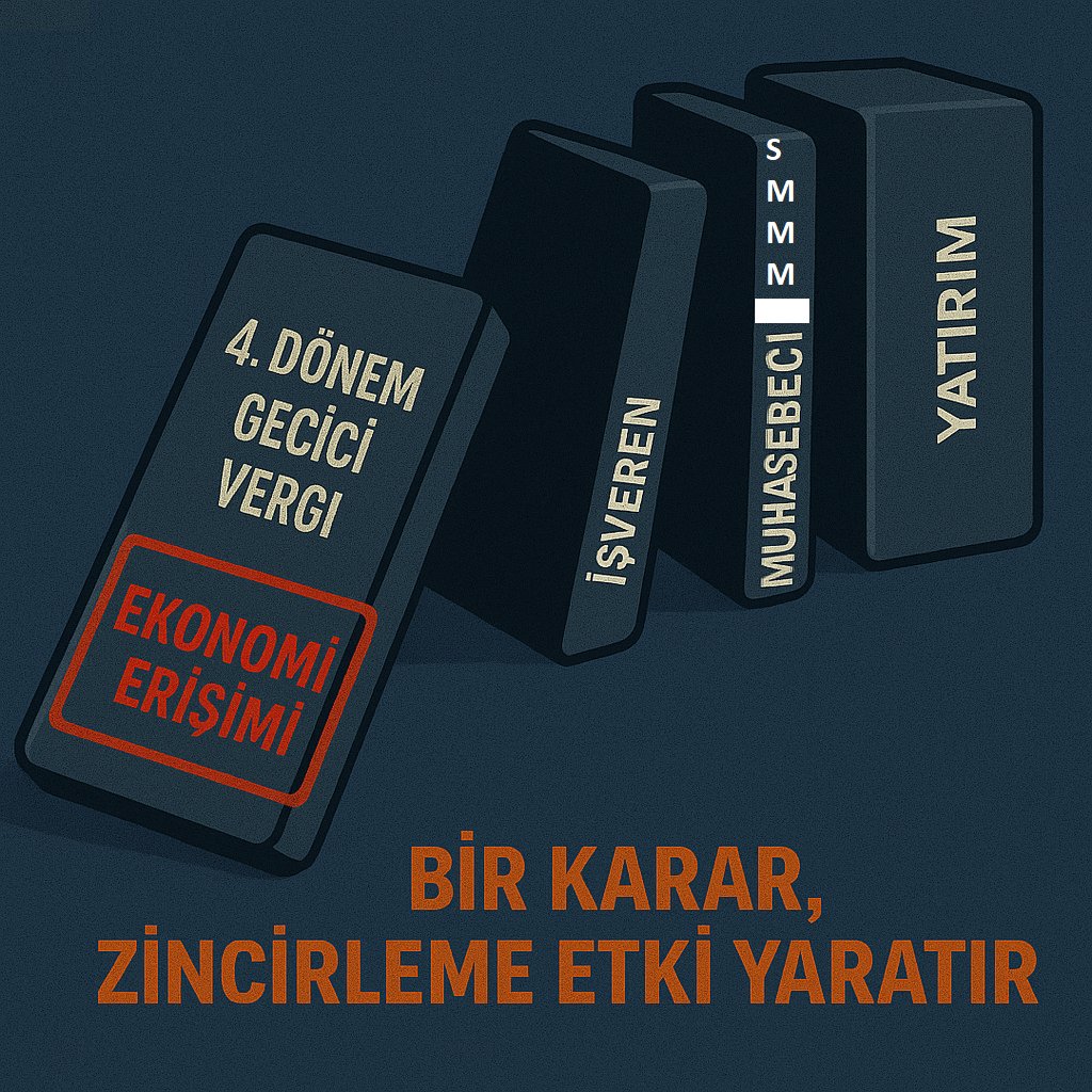 4.Dönem #GeçiciVergi Tekrar Hortlatılmasın. 
Bir Karar Bazen sadece 1 Karar Değildir. 
Domino Taşı Etkisini Unutmamak lazım. 
1 ay işveren de meslektaş da nefes aldı. 
Çok mu? <a href="/HMBakanligi/">T.C. Hazine ve Maliye Bakanlığı</a> <a href="/gibsosyalmedya/">Gelir İdaresi Başkanlığı</a> 
<a href="/MuhasebeBT/">Muhasebe Bilenler</a>