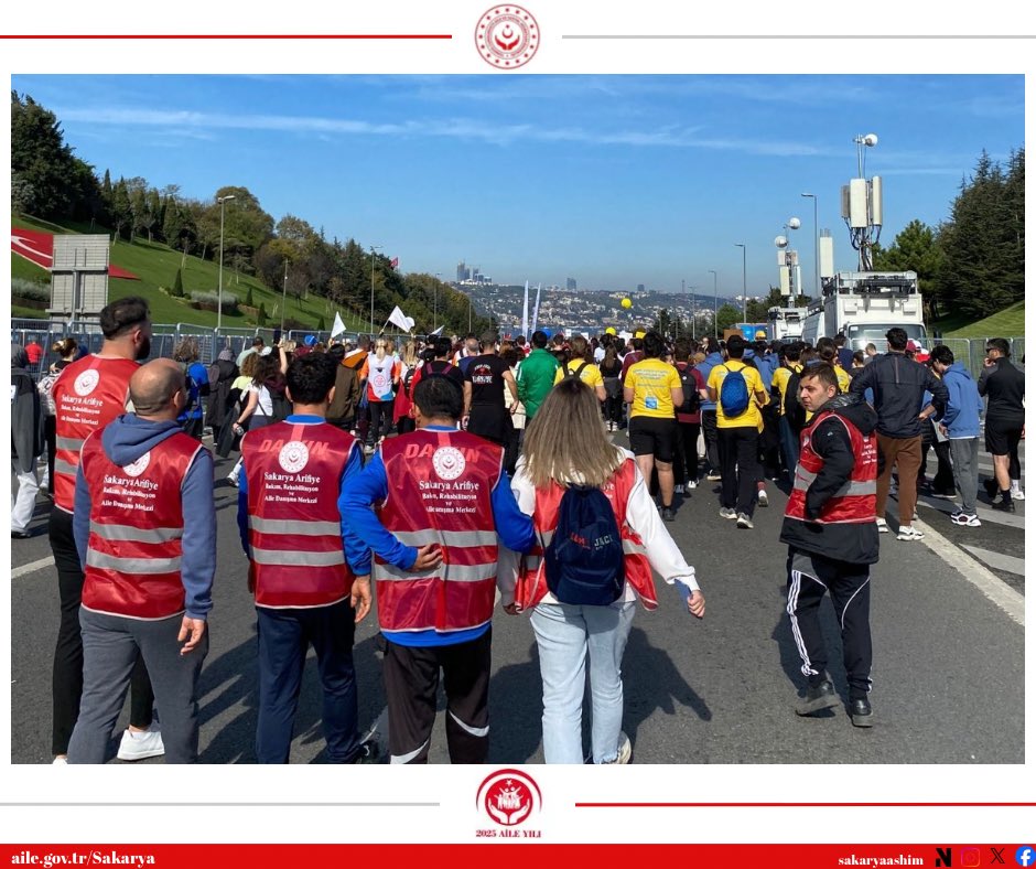 II. Ulusal Otizm Eylem Planı kapsamında otizm farkındalığını artırmak amacıyla 2 Kasım 2025’te düzenlenen 47. İstanbul Maratonu’na, kuruluşumuz Sakarya Fatma Hamit Atay Otizm Engelsiz Yaşam Bakım ve Aile Danışma Merkezinde hizmet alan otizmli bireyimizle birlikte katılım sağlandı