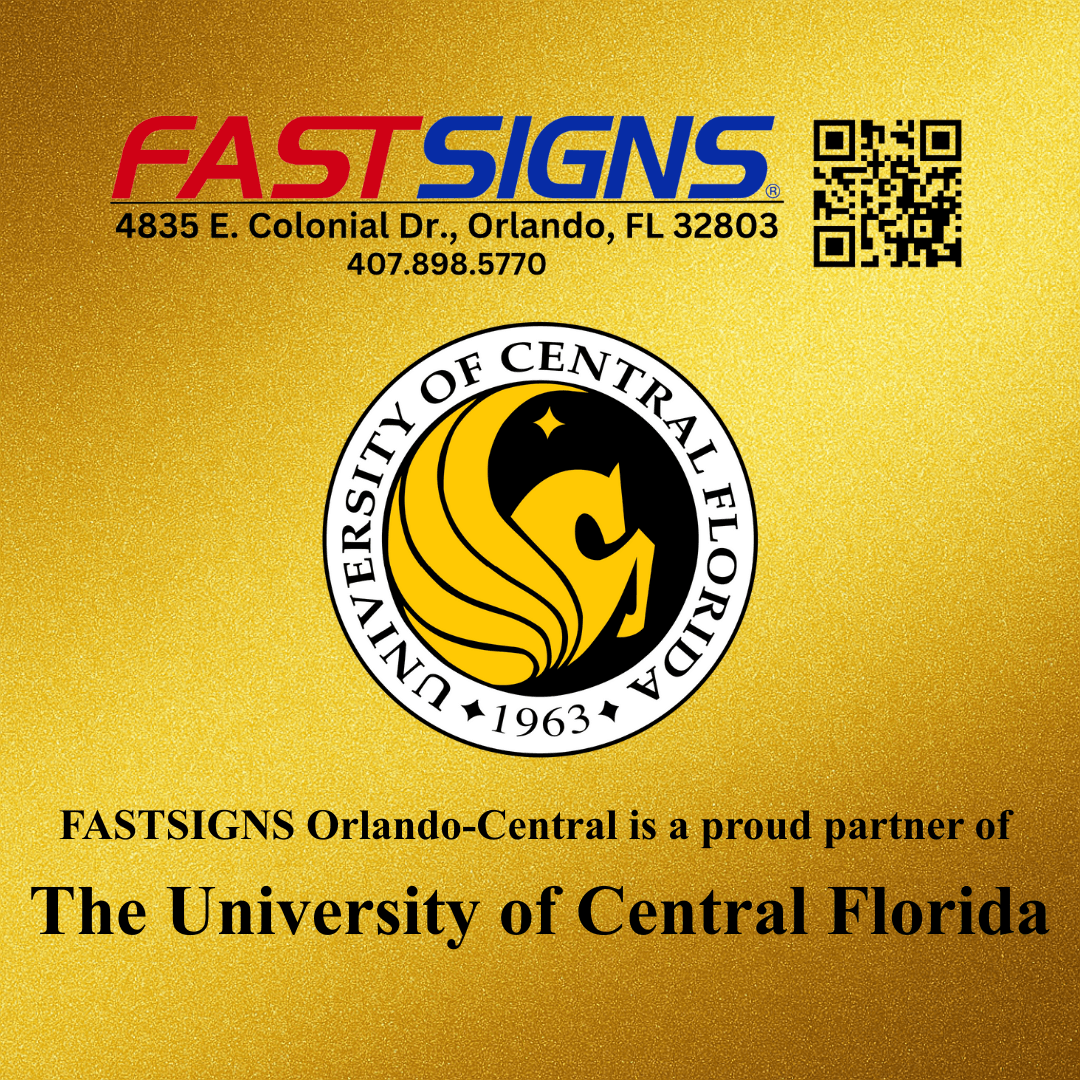 FastsignsOrland's tweet image. From wayfinding signage, to department upgrades, we are thrilled to be partners with The University of Central Florida. Go Knights! 🖤⚔️💛

#FASTSIGNSOrlandoCentral #UCF #gkco #OrlandoSigns #makeyourstatement