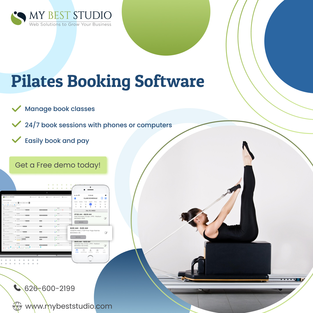 mybeststudio's tweet image. Pilates Booking Software

Features: Online Class Booking, Payments &amp;amp; Growth Reports

Specially designed for Pilates Community
Get a free demo!
More at: mybeststudio.com/studio-managem…
Call: 626-600-2199

#pilatessoftware
#pilates
#pilatesbookingsoftware