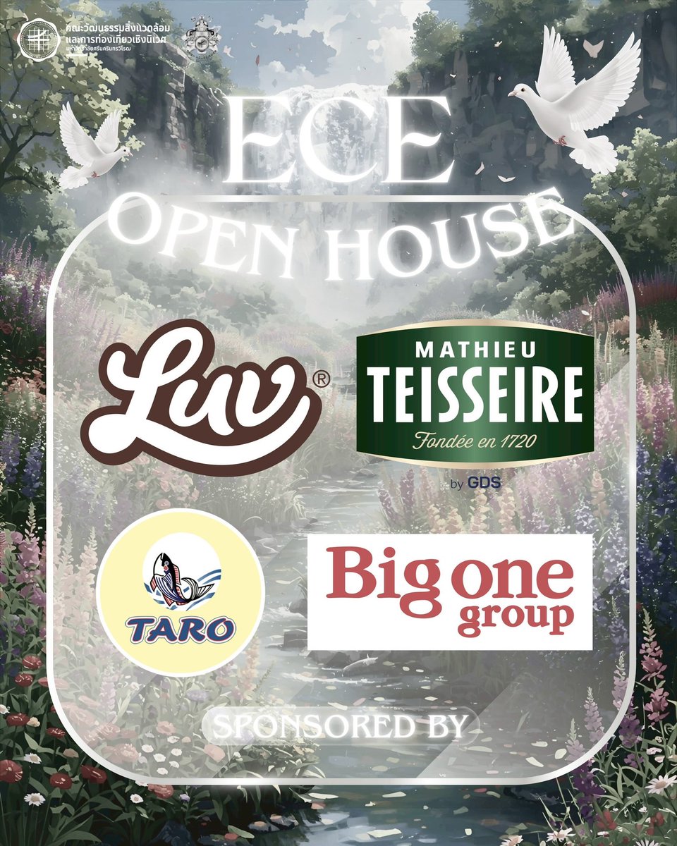 ece_swu's tweet photo. ⋆⁺₊⋆ ECE Present The Garden Of Gaia 🪻🌷 จบลงไปแล้วกับงาน กิจกรรมเปิดบ้านคณะวัฒนธรรมสิ่งแวดล้อมและการท่องเที่ยวเชิงนิเวศ ECE OPEN HOUSE 2025 ในวันที่ 1 -2 พฤศจิกายน 2568 เป็นที่เรียบร้อย ขอขอบพระคุณทุกท่านที่เดินทางมาเยี่ยมชมคณะeceของพวกเราค่ะ💖

#TCAS69 #DEK69
#ทีมมศว #ece https://t.co/KLWk5R3cMX