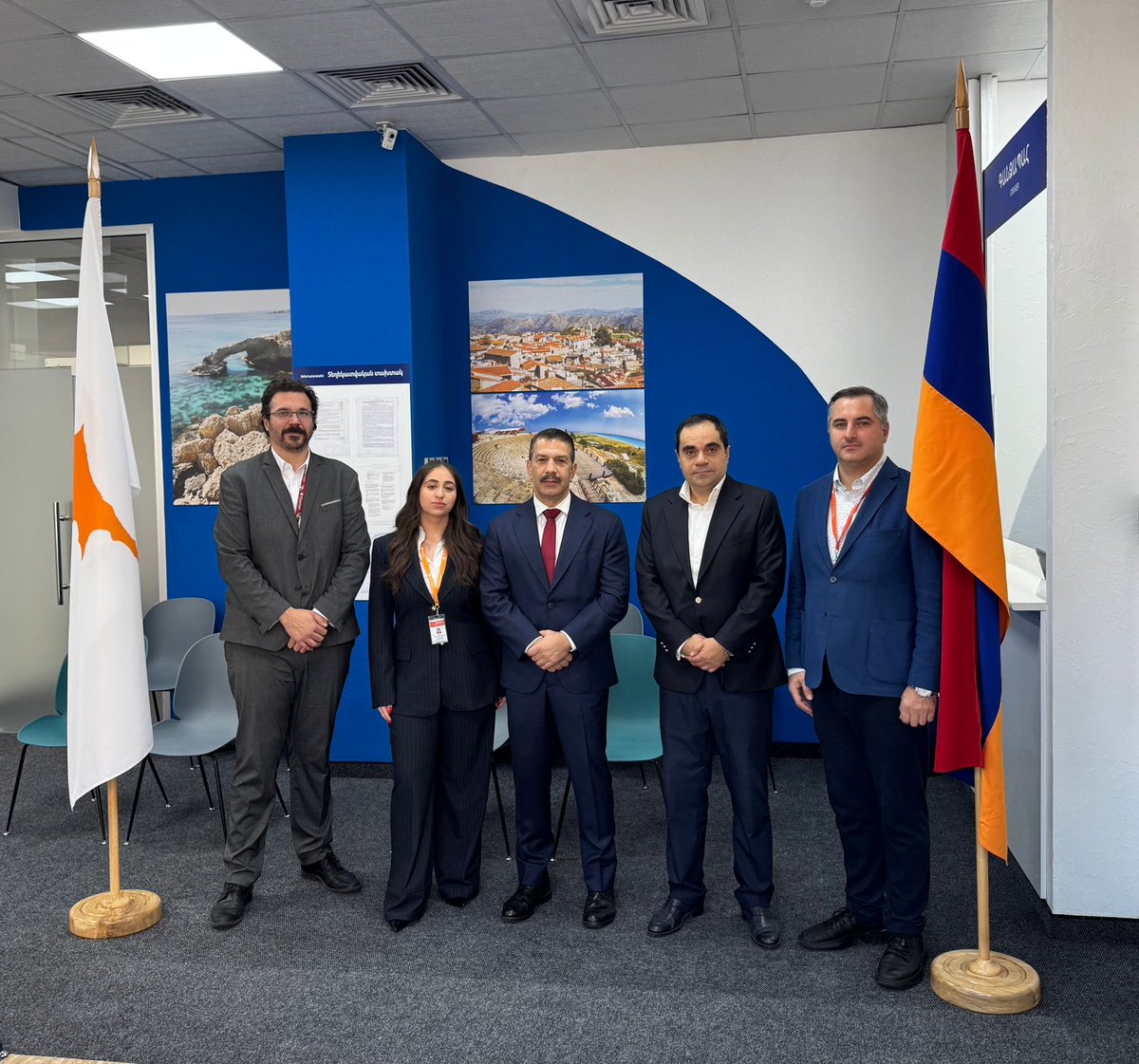 The Embassy 🇨🇾 in 🇦🇲 announces the opening of the TLScontact Visa Application Center in Yerevan.

Ambassador Mavros visited the center on its first day of operations, marking a new step in facilitating travel and strengthening ties between 🇨🇾 and 🇦🇲

<a href="/CyprusMFA/">Cyprus MFA</a>
<a href="/MFAofArmenia/">MFA of Armenia🇦🇲</a>