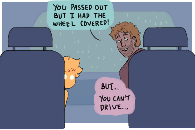 John Constantine in: The Haunting of Chas' Car 