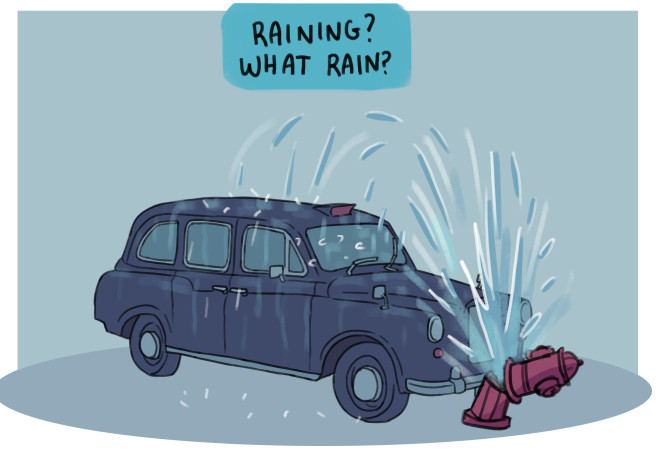 John Constantine in: The Haunting of Chas' Car 