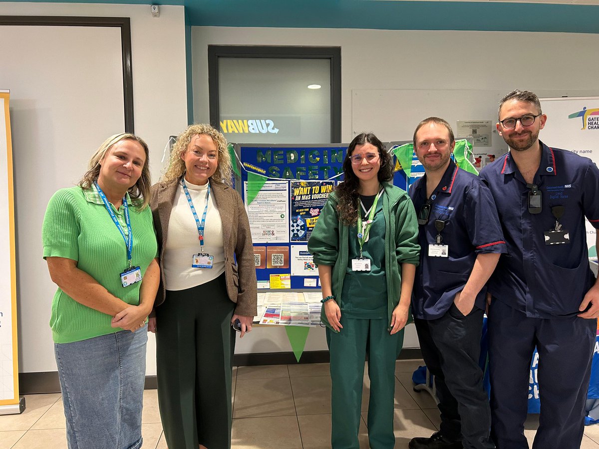 Today we’ve officially launched Medicines Safety Week from the ECC Atrium!
Come along to see our learning posters, take part in interactive quizzes, and explore what safety culture and PSIRF looks like across our Trust. Don’t forget – take part for your chance to win a prize!