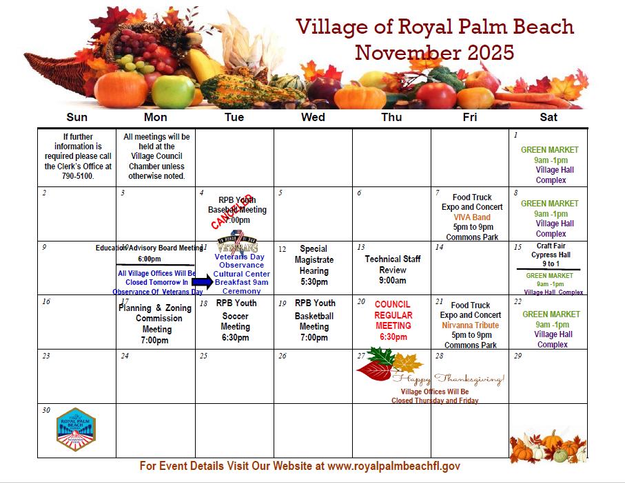 🍁🦃 November is here—the season of gratitude! ✨
Enjoy cozy community events, festive fall fun, &amp; celebrations that bring friends &amp; families together. 🍂
📅 See the full lineup: royalpalmbeachfl.gov/calendar/month…
Let’s make this month one of joy &amp; togetherness! 🧡