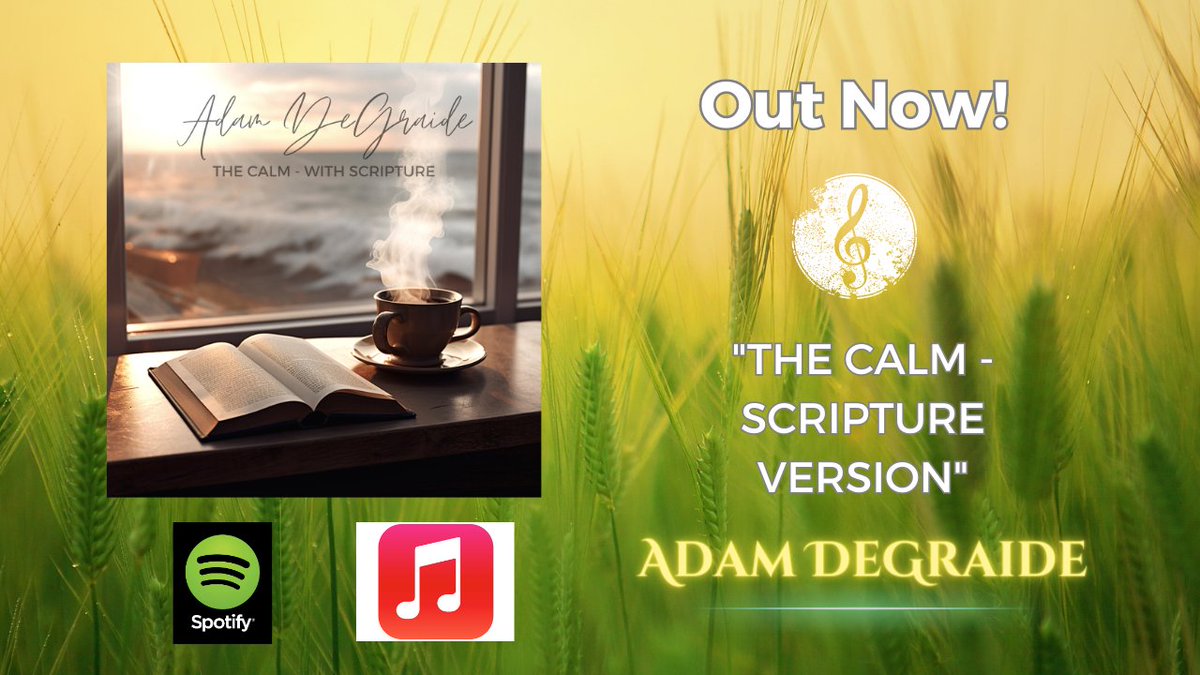 realadegraide's tweet image. #scripture #beautifulmusic #piano #releaxingmusic It&apos;s out now!  Check out the THE CALM (Scripture Version) today.  My uncle David LaChance did the voice over on this album and the music is perfor...
open.spotify.com/album/1q5w1lN6…