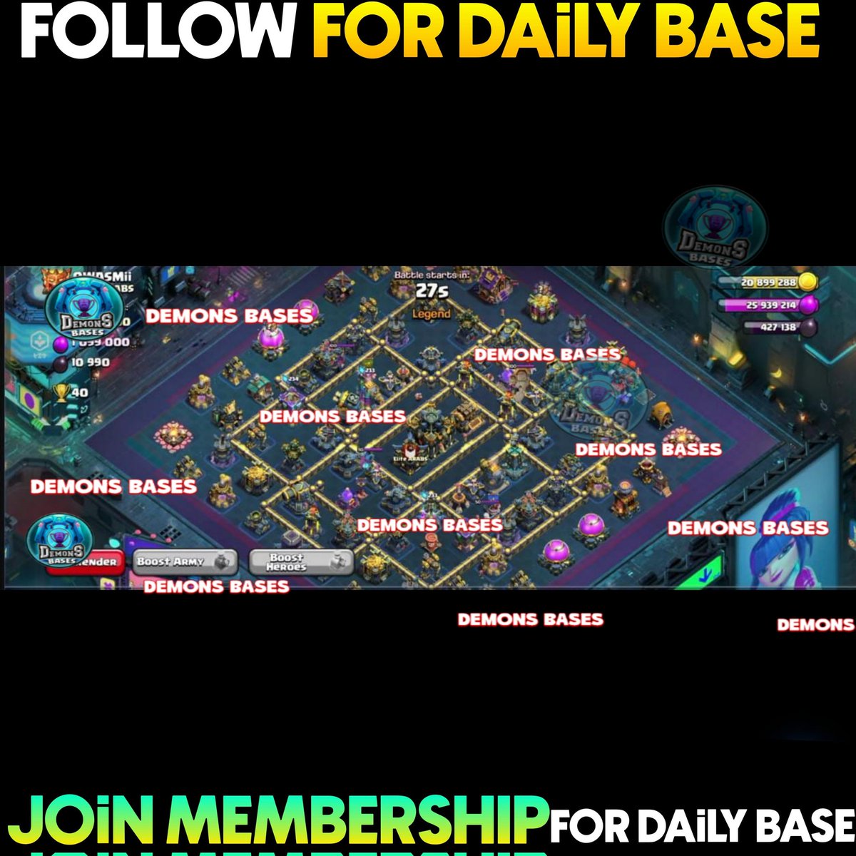 Sa fnk
discord.com/invite/XHw9THw…

Tw Tycho
link.clashofclans.com/en?action=Open…

Xiyan #6 EOD
link.clashofclans.com/en?action=Open…

Qwasmii
link.clashofclans.com/en?action=Open…

Join Membership Here for Daily New Top Players Bases (Just 0.99$ or29 ₹)
youtube.com/channel/UCe43_…
Dc-
discord.com/invite/XHw9THw…