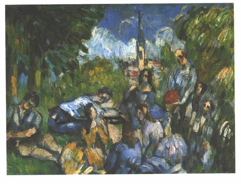 A Lunch on the Grass, 1877 #artbots #cezanne