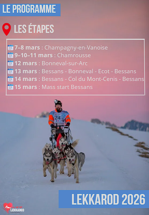 LEKKAROD2026's tweet photo. 🗓️ Le planning définitif de la course La Lekkarod est enfin là !
Préparez-vous à suivre nos équipes de passionnés sur les sentiers 🐾❄️
➡️ Consultez le programme complet et ne ratez rien ! #Lekkarod2025 #CourseDeChiensDeTraineau #AventurePolaire https://t.co/BQktZ5CsX6