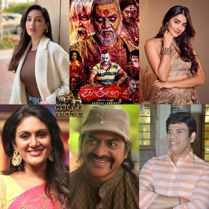 AshokZinner's tweet photo. #Kanchana4 Exclusive ⭐
- #RedinKingsley , #Anandaraj and #Devadarsini playing an important role 👻
- #PoojaHegde as a villager and #NoraFatehi as a city girl 😍
- Almost 70% shooting completed & slated for summer 2026 release 💯
Directed By #RaghavaLawrence https://t.co/w7YeSQlWr8