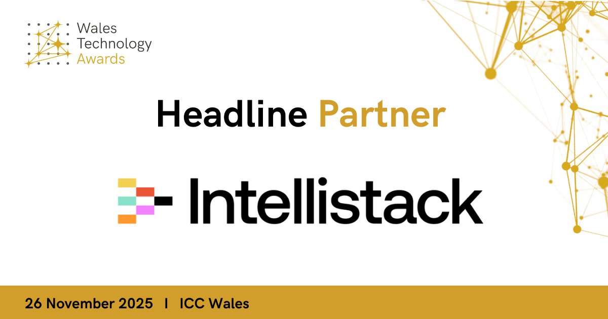 TechnologyConnx's tweet image. ✨ We’re proud to have Intellistack, formerly Formstack, as our Headline Partner for the #WalesTechnologyAwards 2025!

👉 Discover more about Intellistack: loom.ly/wU7KY9s