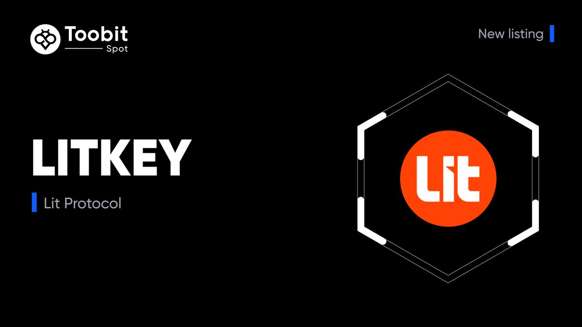 Toobit_official's tweet photo. New listing alert🚨
#LITKEY is spot-listed on #Toobit!🤩
@LitProtocol
💰Deposit is now open
⌛️Spot trade ▶️ https://t.co/cQzlmrG9GY
💸Withdrawal opens on ▶️2025-11-04
Learn more👇
https://t.co/iUflrCxfPY
#ToobitNewLIsting #LitProtocol https://t.co/piqdXkkP2z