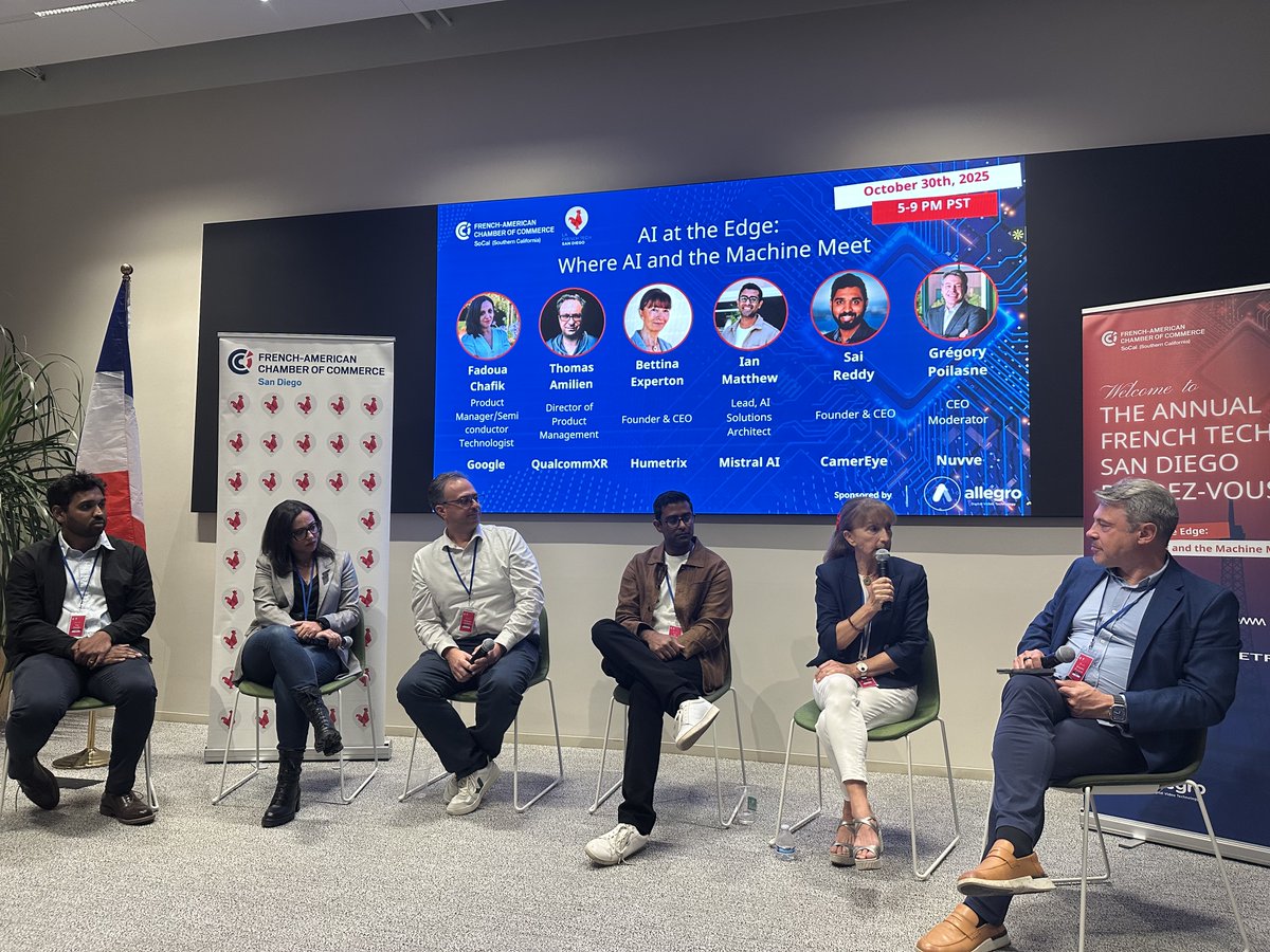 AllegroDVT's tweet image. What an incredible day at the 𝗙𝗶𝗿𝘀𝘁 𝗔𝗻𝗻𝘂𝗮𝗹 𝗙𝗿𝗲𝗻𝗰𝗵 𝗧𝗲𝗰𝗵 𝗥𝗲𝗻𝗱𝗲𝘇-𝗩𝗼𝘂𝘀 in San Diego! 🇫🇷🇺🇸


It was a true pleasure to connect with passionate entrepreneurs, visionary investors, and creative minds driving the French Tech spirit across the U.S.