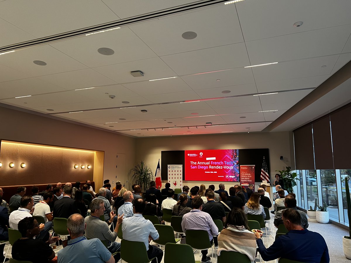 AllegroDVT's tweet image. What an incredible day at the 𝗙𝗶𝗿𝘀𝘁 𝗔𝗻𝗻𝘂𝗮𝗹 𝗙𝗿𝗲𝗻𝗰𝗵 𝗧𝗲𝗰𝗵 𝗥𝗲𝗻𝗱𝗲𝘇-𝗩𝗼𝘂𝘀 in San Diego! 🇫🇷🇺🇸


It was a true pleasure to connect with passionate entrepreneurs, visionary investors, and creative minds driving the French Tech spirit across the U.S.