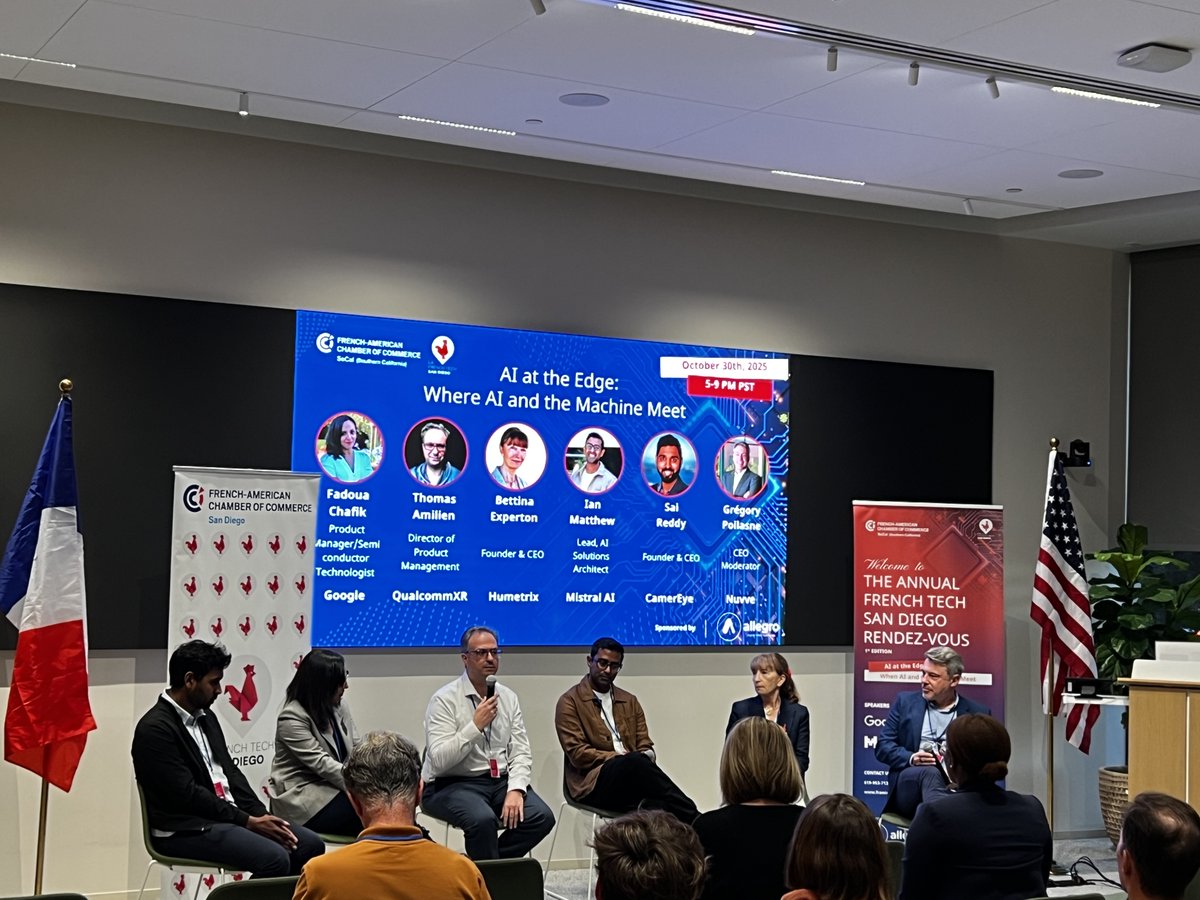 AllegroDVT's tweet image. What an incredible day at the 𝗙𝗶𝗿𝘀𝘁 𝗔𝗻𝗻𝘂𝗮𝗹 𝗙𝗿𝗲𝗻𝗰𝗵 𝗧𝗲𝗰𝗵 𝗥𝗲𝗻𝗱𝗲𝘇-𝗩𝗼𝘂𝘀 in San Diego! 🇫🇷🇺🇸


It was a true pleasure to connect with passionate entrepreneurs, visionary investors, and creative minds driving the French Tech spirit across the U.S.