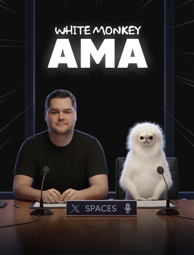 Join The white monkey $WM  today at 9AM East | 2PM UTC for a legendary community X Space! with the founder <a href="/xBrianSumner/">Brian Sumner 🔶 BNB</a> 

 x.com/i/spaces/1YqKD…