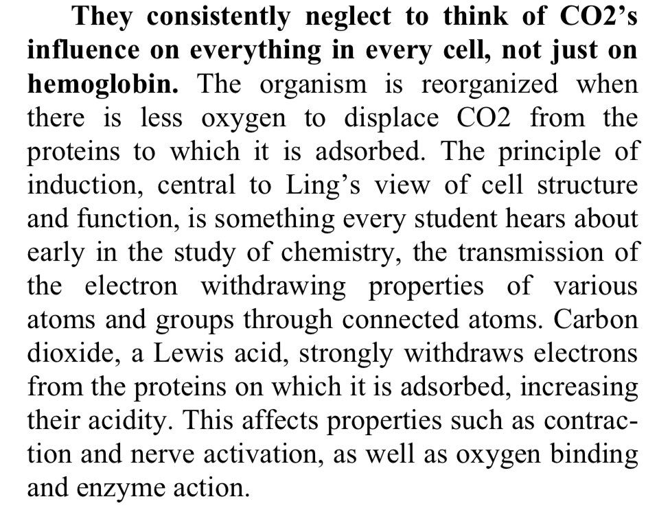CO2, a cardinal adsorbent like ATP in Ling’s AIH framework, has general positive effects on cellular coherence that underlies all chronic diseases including cancer. Another molecule Peat wrote about is urea!