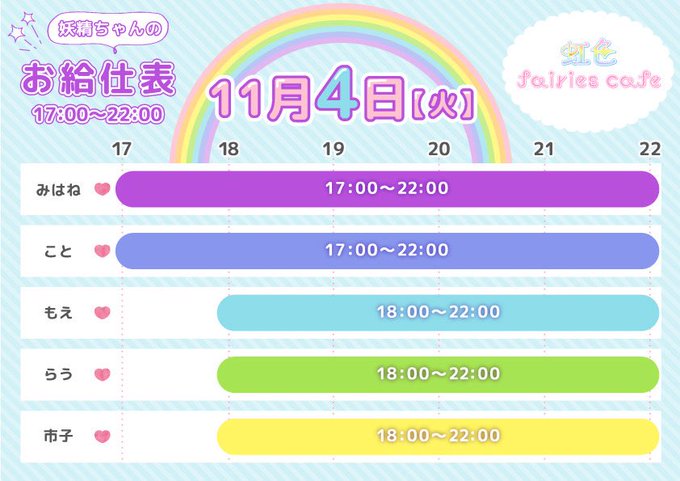 虹色fairies cafeのツイート