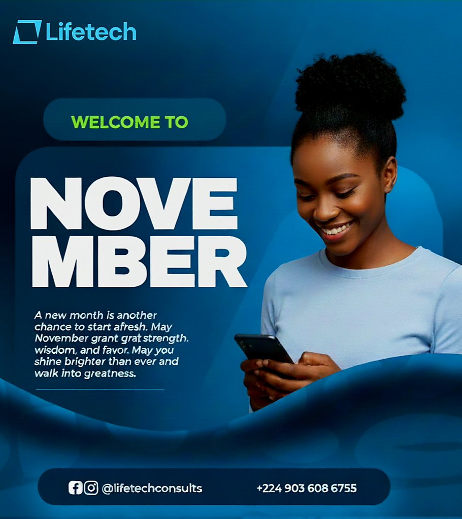 Ltconsults's tweet image. Happy New Month from Lifetech!

A new month brings fresh chances to dream bigger, push boundaries, and make an impact.

Keep believing, keep building, keep growing. ✅️😊

#lifetech #newmonth #motivation #growth #innovation