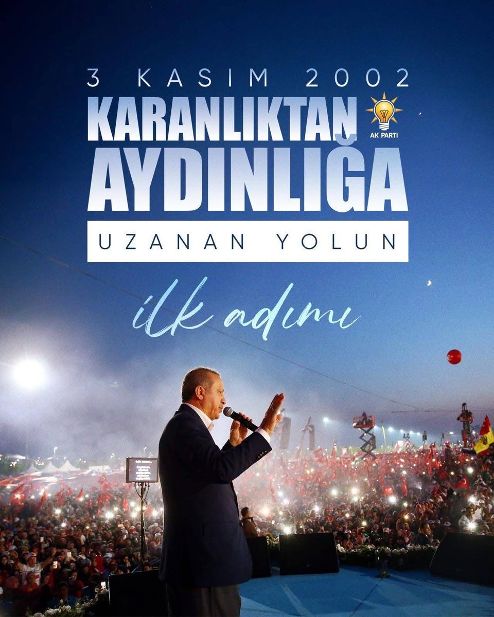 Türkiye’de demokratik siyasetin gelişmesinde önemli bir yere sahip olan AK Partimizin iktidara gelişinin 23. yıl dönümünü kutluyorum.