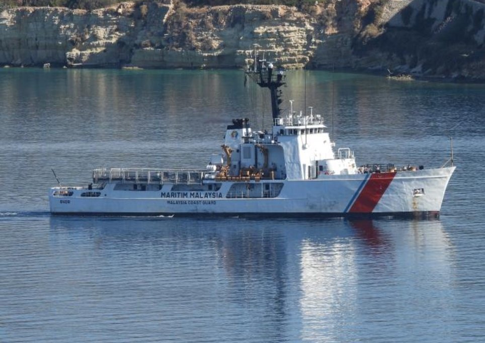 polietzz's tweet image. KM Bendahara has arrived, currently in Malaysian waters.

Sc-MMEA