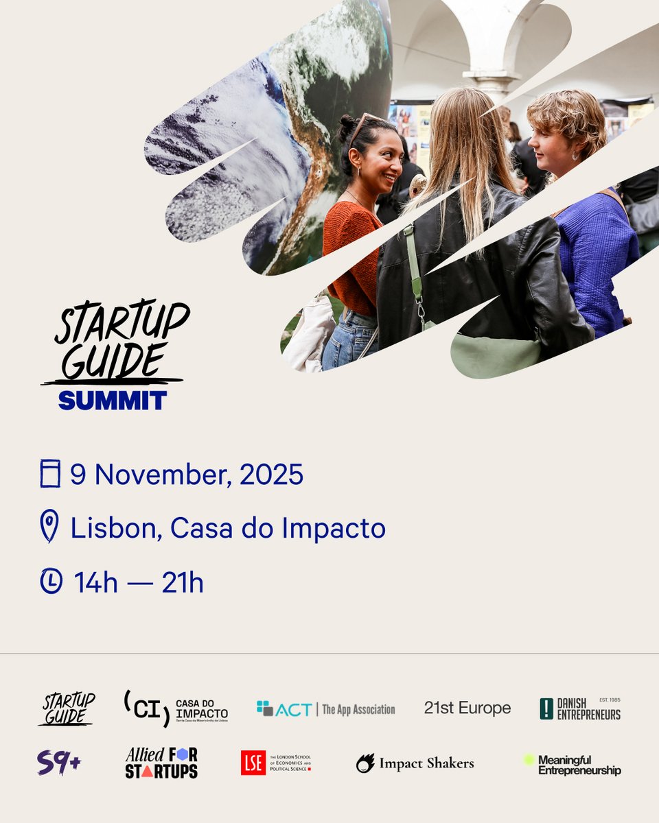 lispolis_'s tweet image. 🚀 Lisboa recebe o Startup Guide Summit 2025 na Casa do Impacto!
O evento assinala o lançamento do Startup Guide Europe, reunindo +200 founders, investidores e líderes para um dia de workshops, networking e celebração da inovação europeia. 🌍✨
tickettailor.com/events/startup…