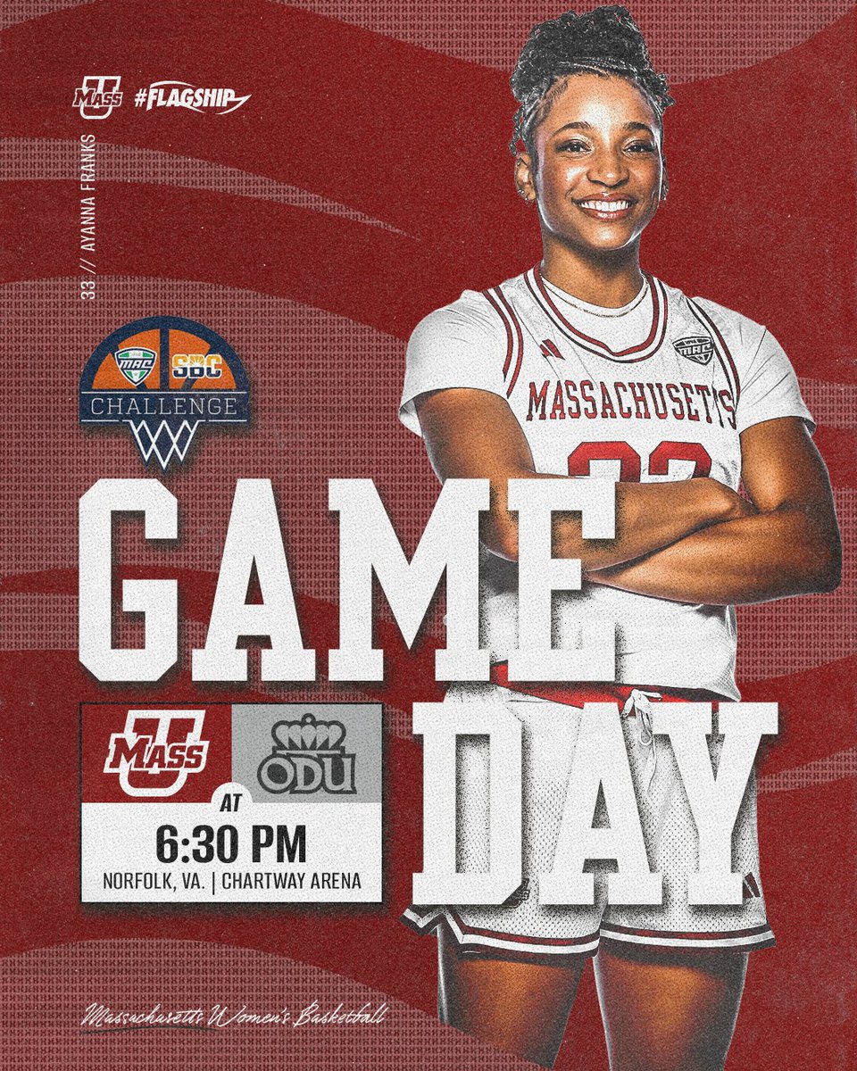 The wait is finally over ⌛️

🏀 MAC-SBC Challenge
🆚 Old Dominion
📍 Norfolk, Va.
🏟️ Chartway Arena
⏰ 6:30 p.m.
📺 ESPN+
💻 tinyurl.com/3e6ycjyc 
📊 tinyurl.com/y3zpjvax

#Flagship🚩