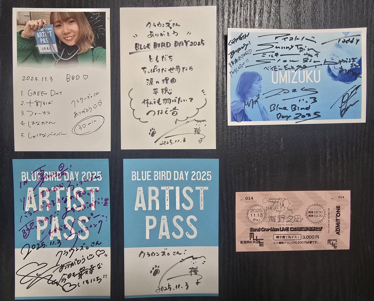 mcrowns55's tweet photo. #BLUEBIRDDAY 
#BBD2025 
11/3(月)午後 #BLUEBIRDDAY2025 🎵
に行ってきました～😆
うみずく さん
椋子 さん
海野夕凪 さん
杉野淳子 さん
永恵美遙 さん
摩耶 さん
aro さん
市川セカイ さん
大トリ 河野圭佑 さんを観ました～😳
皆さん良かった〜最高🥰楽しかった😁
やっぱりライブはいいなぁ〜😊歌う魚で
おいしいカレー🍛＋🍳を食べました🤤