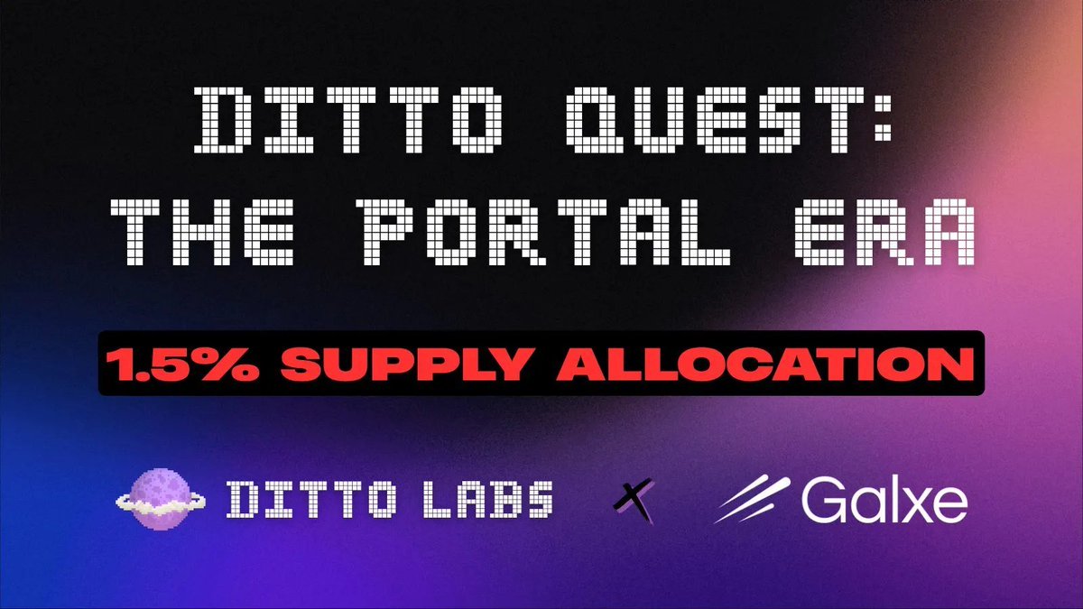 0xNothing2Lose's tweet photo. ~@dittocoin isn’t chasing short-term hype it’s building something that endures.

In a world where most Web3 games vanish after a season, Ditto creates experiences that remember your actions.
→ Every hero summoned, slime bred, and quest completed adds to a living on-chain legacy, shaping a story unique to you.

The Portal, Marketplace, and $DITTO token tie the ecosystem together, blending gameplay, ownership, and long-term value.
NFTs aren’t just collectibles → they reflect identity. The Marketplace isn’t just trading → it’s provenance.

Here, playing the game means helping build the world itself.
https://t.co/nLCV7E9qat
