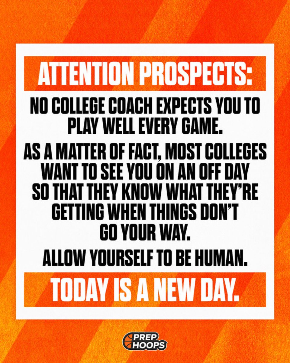 PrepHoops's tweet photo. Allow Yourself To Be Human 🔑 https://t.co/RwhaHBeJDV