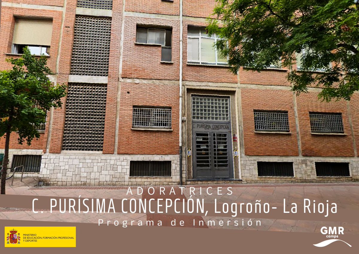 Esta semana realizó un programa de inmersión el Colegio Purísima Concepción /Adoratrices de Logroño. Si quieres saber algo más gmrcamps.com/leon/colegio-p…
#gmrcamps #excursionesescolares #MEFP #inmersionlinguistica #colegios #inmersioneningles