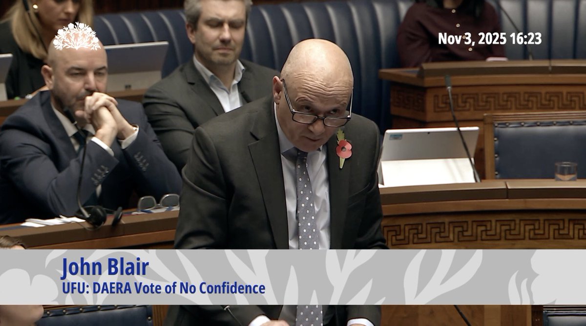 Today, I asked the <a href="/daera_ni/">DAERA</a> Minister <a href="/AndrewMuirNI/">Andrew Muir MLA</a> if he is as fed up as I am with the politicians in the Chamber who, every year, call for action on Lough Neagh due to blue-green algae but then decry and object to every practical, proportionate, and essential measure proposed