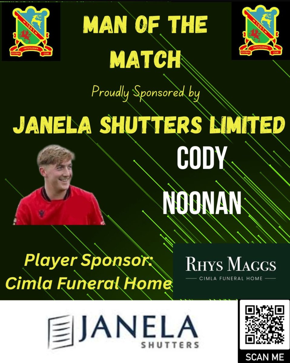 Saturday seen us lose 3-4 on penalties to AFC Wattstown after a 0-0 stalemate after 90 minutes.

New signing Cody Noonan was the <a href="/janelashutters/">Janela Shutters</a> Man of the Match 

💛💚💛💚