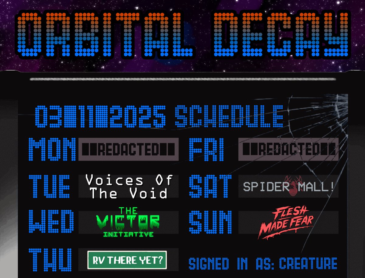 True_Creature's tweet image. we've got a 2 week extension into november, the spookies continue